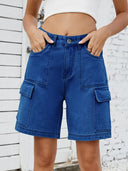 Pantaloni scurți din denim în stil urban de vară