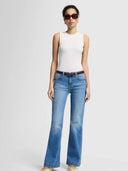 Stretchige Mid-Rise Flared Jeans