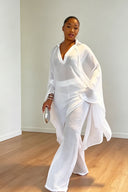 Completo con tunica e pantaloni oversize