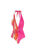 Costume da bagno halter e bikini monospalla