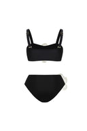 Set bikini sexy floreale 3D con top halter