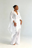 Completo con tunica e pantaloni oversize