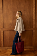 Buttoned Cropped Trench Coat
