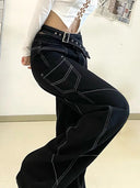 유니크 콘트라스트 스티치 진
