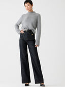Jeans Palazzo cu buzunare accentuate