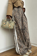 Streetstyle Leoparden-Streifen Baggy-Hose