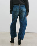 Transparente Chiffon Cape Bluse & Kurvige Silhouette Jeans