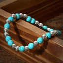 Women's Western Vintage Turquoise Personalized Multi-element Beaded Jewelry Set