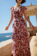 Short Sleeve Floral Dress
