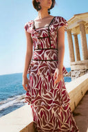 Short Sleeve Floral Dress