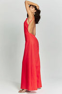 Brun halter jumpsuit Radiante