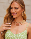 Collana a strati con perline Golden Girl