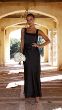 Alaria Maxi Elbise - Siyah
