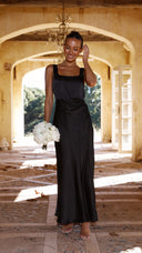 Alaria Maxi Elbise - Siyah