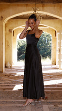 Alaria Maxi Elbise - Siyah