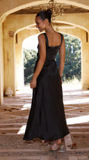 Alaria Maxi Elbise - Siyah