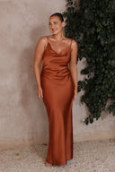 Willow Maxi Elbise - Bakır