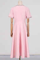 Rochie midi Zoe Bowknot cu cristale aplicate