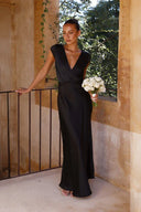 Selma Maxi Elbise - Siyah