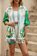 Ensemble chemise et short Ottilia style bohème