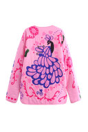 Veste à poche avec imprimé floral mignon