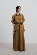 Jacquardmönstrad Tencelskjorta