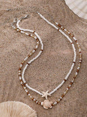 Collana con conchiglia a stella marina da spiaggia