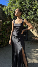 Alaria Maxi Elbise - Siyah