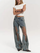 Trixie blaue transparente Jeans