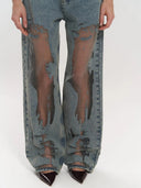 Trixie blaue transparente Jeans