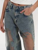 Trixie blaue transparente Jeans