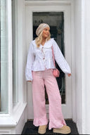 Blouse à col Claudine avec liens