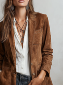 Vintage brun mockajacka