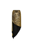 Costume intero dorato con farfalla scintillante