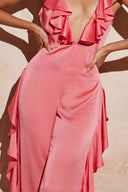 Agnes flæse V-hals jumpsuit