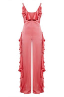 Agnes flæse V-hals jumpsuit