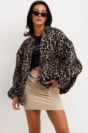 Manteau rétro à imprimé léopard