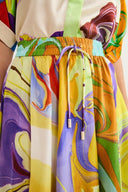 Ensemble blouse en satin imprimé Anna