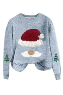 Løs pasform jule strikket sweater