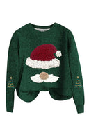 Løs pasform jule strikket sweater