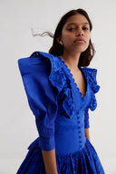 Vestito Mini Elma Ricamato con Volant