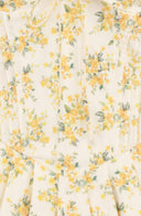 Vestito corto corpetto Emily floreale con scollo a V