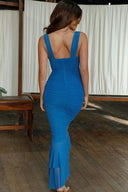 Abito Midi in Mesh Svasato Ethel Gathered