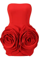 Abito Mini Eudora Flower Senza Spalline