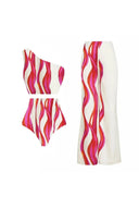 Costume da bagno halter e bikini monospalla