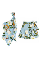 Costume intero floreale fresco con set