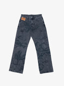 Cupid Print Waschblaue Jeans