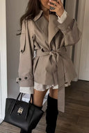Belted Lapel Trench Coat