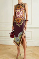 Tassel Art Midi Dress