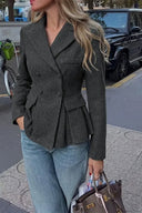 Blazer med afslappet pasform i A-facon